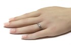 Platinum .48ct SI1 H round diamond channel wedding band ring 3.3g womens 6 — photo 8