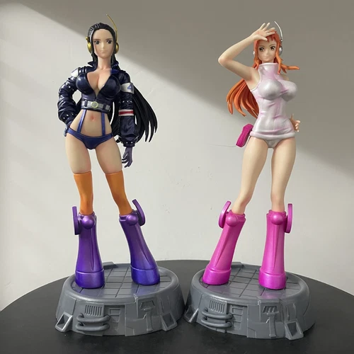 Modellino Anime One Piece Nami & Robin - Modellino statua PVC in scatola regalo 26 cm