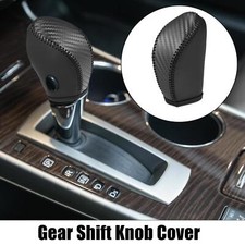 Cubierta de cuero para perilla de cambio de marchas para Nissan Altima cosida a mano hágalo usted mismo collares de cambio