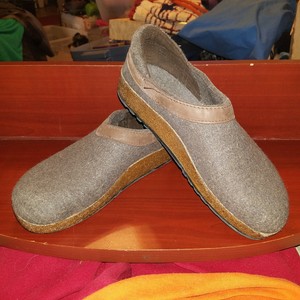 haflinger leather clogs