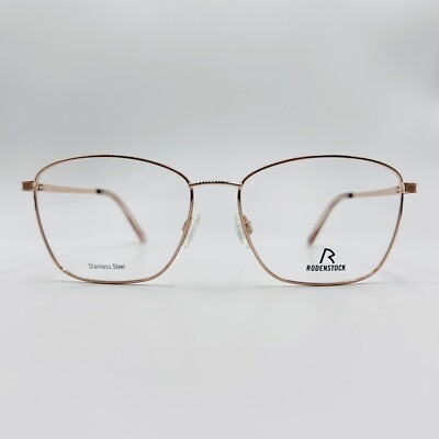 Rodenstock Eyeglasses Women Square Pink Rose Gold Mod. R 2658 B NEW