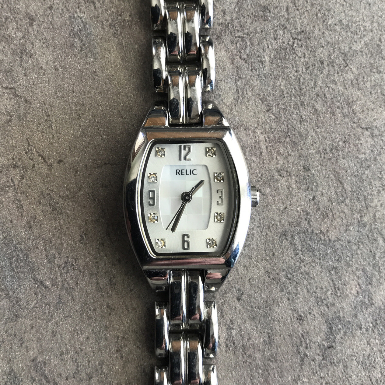 Relic Womens Diamond Watch Stainless 