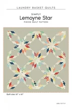 Lemoyne Star  Quilt Pattern by Edyta Sitar Laundry Basket Quilts  61" X 61"