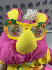 Fisher Price Puffalumps Plush Wild Things Pink Rhino With Sunglasses  Shirt