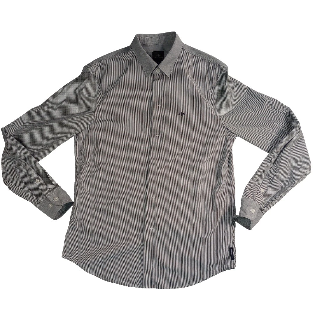 Camisas de vestir negro Armani Exchange Para Hombres