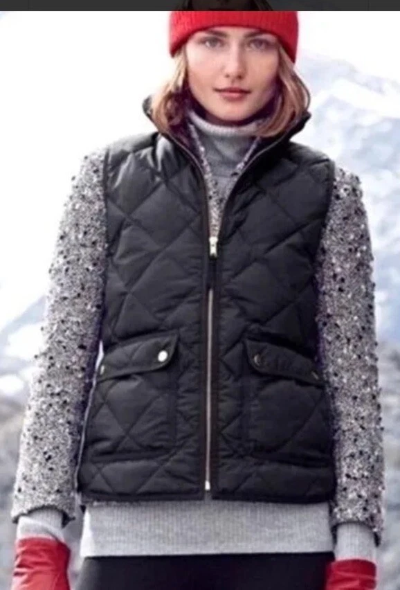 J crew excursion quilted down vest best sale