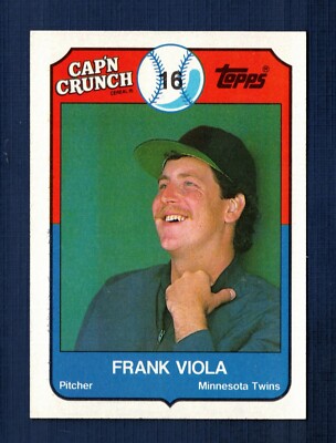 1989 Topps Cap'n Crunch Cereal Frank Viola #4 Minnesota Twins NM/MT-
