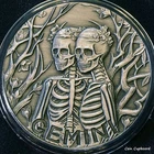 GEMINI - 2015 Zodiac Skulls Memento Mori Series 1 Oz .999 Silver Art Round