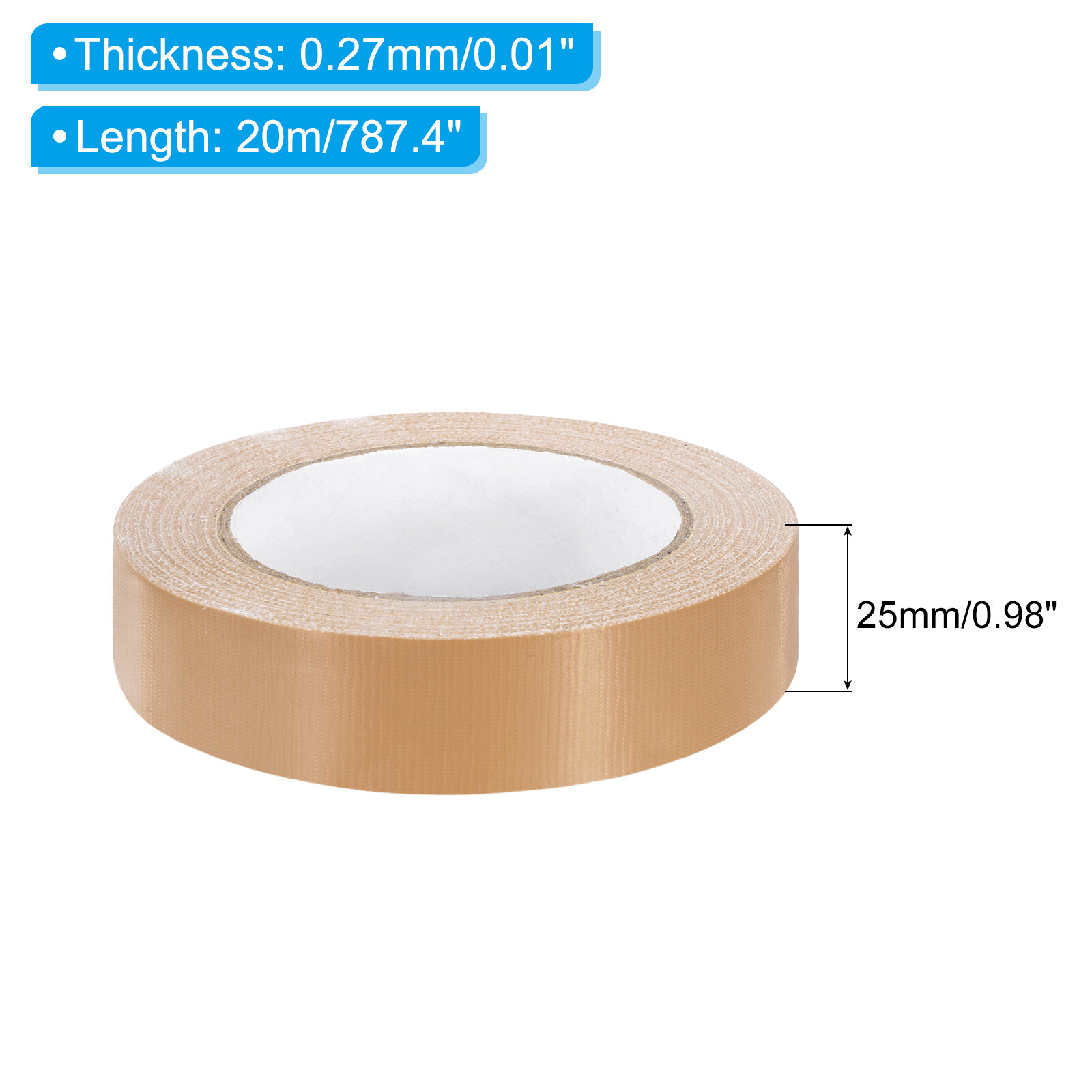 1" Bookbinding Tape, 22 Yard Cloth Bookbinding Repair Tape, Brown eBay