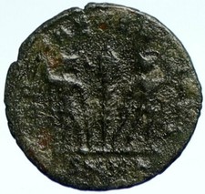 CONSTANS Authentic Ancient CYZICUS 337AD Roman Coin WAR LEGION SOLDIERS i103724
