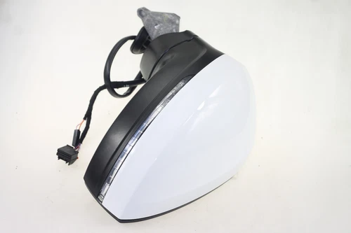 WHITE Driver Side Power Mirror For VW Tiguan Blind Spot Heated 2018-2021 LH