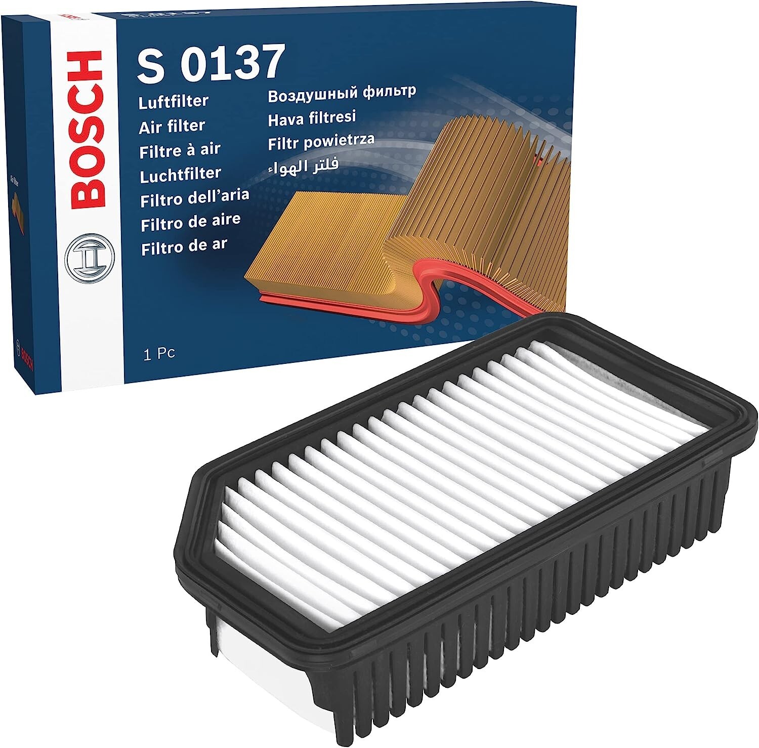 BOSCH AIR FILTER S0137 Fits HYUNDAI i20 i30 ix20 1.4 1.6 KIA SOUL VENGA 1.4 1.6