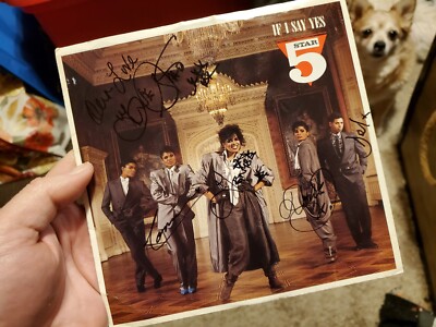Five Star,  If I Say Yes. Autographed 45, 7'' Vinyl Record 5 Star. Signed By All