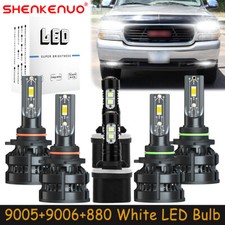 For GMC Sierra 1500HD 2500HD 3500 2001-02 LED Headlights Bulb Hi Lo Fog Light Z8