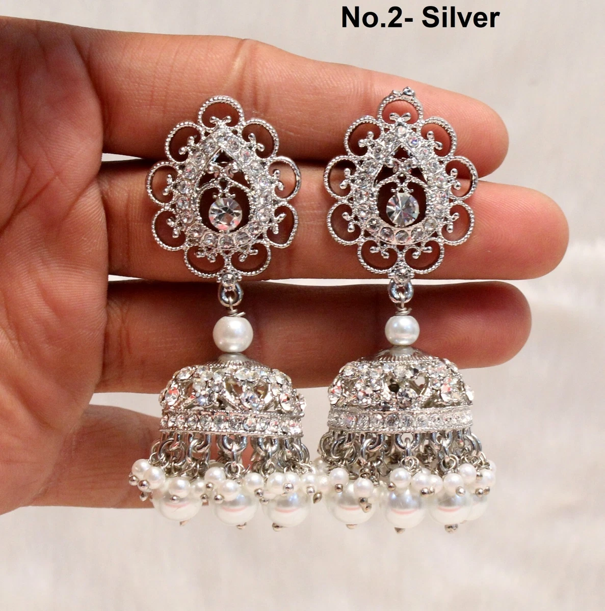 Graceful Heritage: Explore Our Collection of 925 Silver Jhumka Earrings