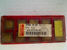 SANDVIK COROMANT SPG 633 415 P15 (K15) CARBIDE INSERTS 10 PIECES SPGN 19 04 12