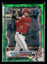2021 Bowman Draft Sapphire Edition #BDC-156 Branden Boissiere Green #/50