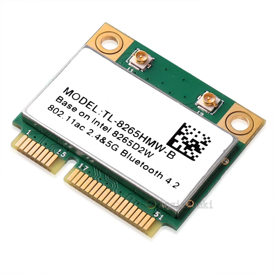 Intel Dual Band 2.4G/5Ghz Wireless-AC 8265 Mini PCI-E Bluetooth 4.2 WiFi Card  - Image 2 of 4