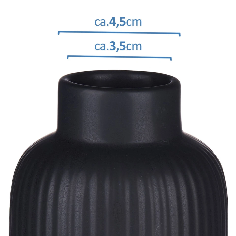 Blumenvase Flaschenform Groß Keramik Pampasgras einzelne Blume Deko hoch Vase - Bild 3 von 4