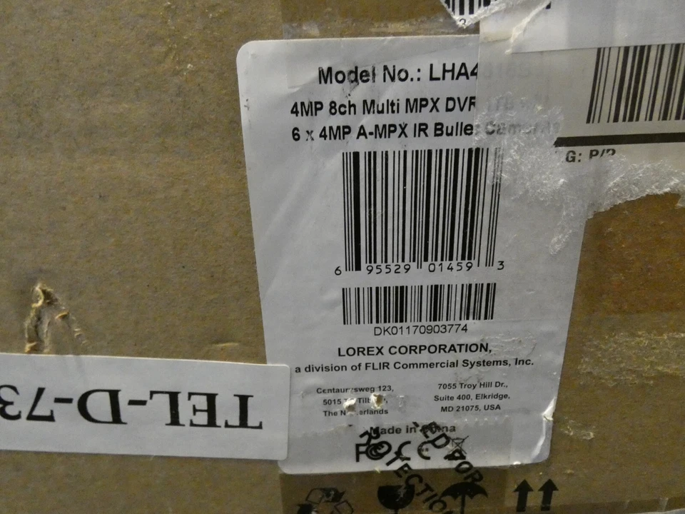 Lorex LHA4816B 8CH DVR 1TB with 6 A-MPX 4MP Bullet Security Cameras System - Image 2 of 4