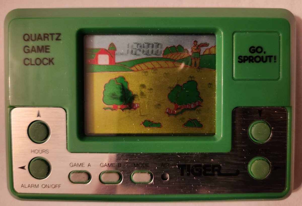 Tiger Electronics Vintage LCD Game Go Sprout Green Giant | eBay