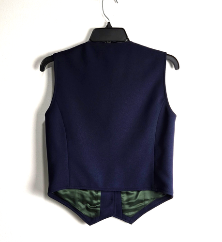 GUCCI Navy Blue Button Front Vest Uniform Style sz IT 42 US 6 NWT - Picture 4 of 6