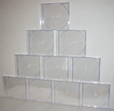 10 OEM Sony PlayStation 1 PS1 PSOne Single 1-Disc Jewel CD Game Replacement Case