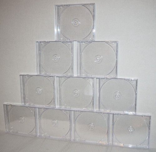 10 OEM Sony PlayStation 1 PS1 PSOne Single 1-Disc Jewel CD Game Replacement Case