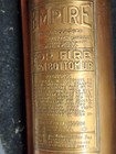 VERY COLLECTIBLE VINTAGE ANTIQUE COPPER BRASS  EMPTY FIRE EXTINGUISHER — photo 4