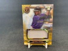 2019 TOPPS TRIPLE THREADS RAIMEL TAPIA GAME USED JERSEY RELIC GOLD 3/9