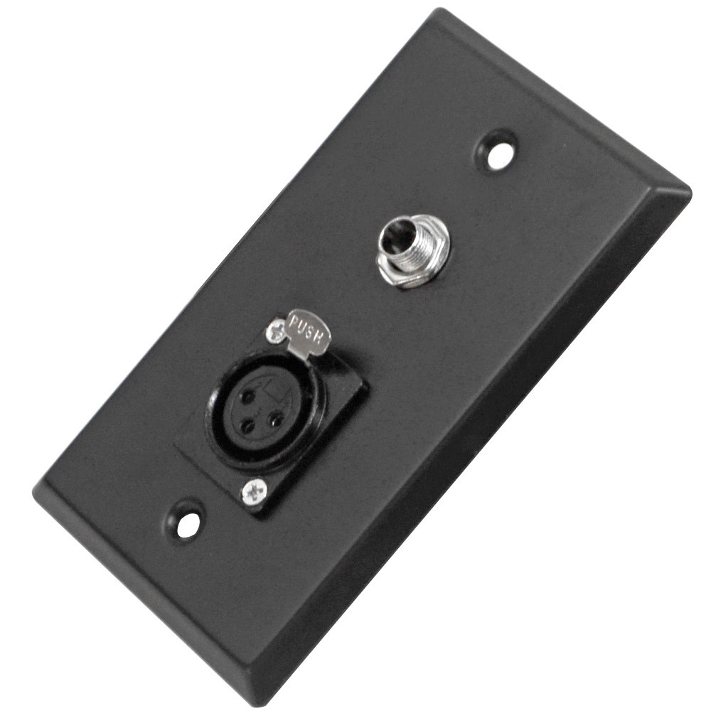 RiteAV - Piastra da parete per altoparlanti a 6 porte, per home theater, colore: marrone, confezione da 2