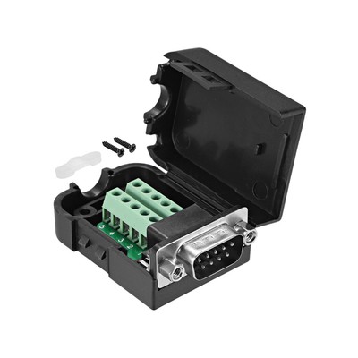 D-sub DB9 Breakout Board Connector with Case 9 Pin 2 Row Male RS232 Serial Port
