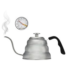 Gooseneck Kettle with Built-In Thermometer for Pour Over Coffee & Tea - 1L St...