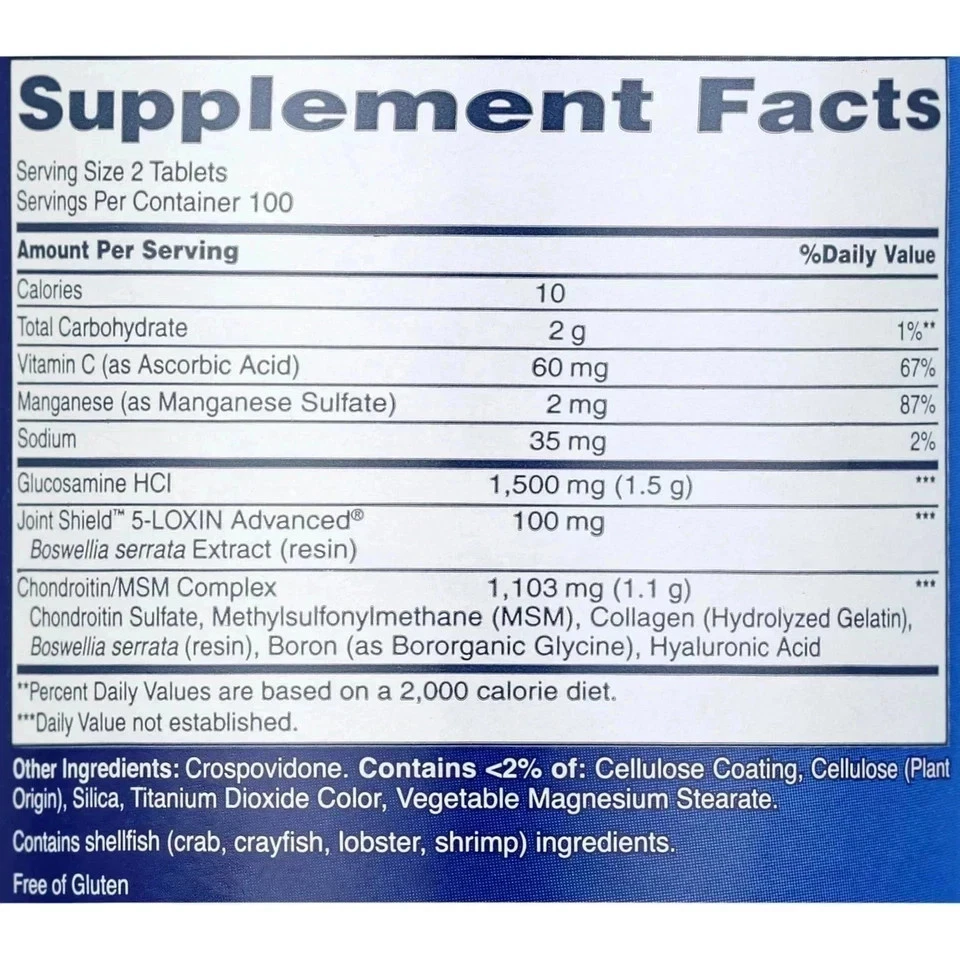 Osteo Bi-Flex Triple Fuerza, 200 Comprimidos/cada uno - Pack de 4 Foto 2 de 3