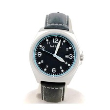 Paul Smith Closed Eyes Men's Watch Leather Band Black Stainless Steel BV1-216-76