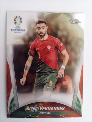 Topps 2024 Chrome UEFA Euro 24 Germany No. 56 Bruno Fernandes Portugal 