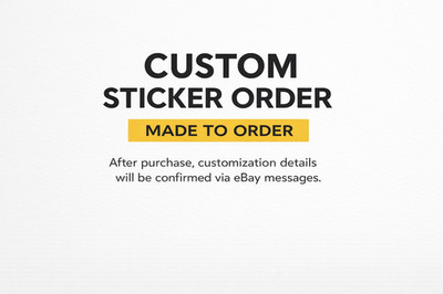 Custom Vinyl Sticker Decal Personalized Waterproof Car Laptop Any Design 6 inch
