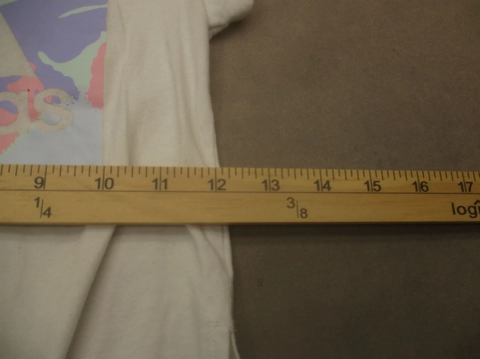 Adidas Size 5 Girls White Print Cotton Blend Crew Neck Short Sleeve TShirt 480 - Image 3 of 4