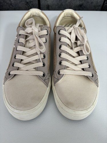 Taos Womens Size 9 Plim Soul Sneaker Shoes Ecru Tan Multi Comfort - Picture 3 of 8