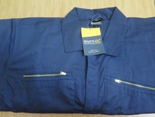 Men's BNWT New. Regatta blue zip overall, coverall. 3XL 48" chest.