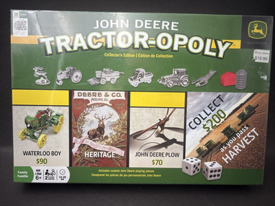 John Deere TRACTOR OPOLY Monopoly Collectors Edition Sealed 2016 MasterPieces