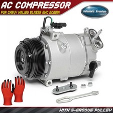 A/C Compressor w/ Clutch for Chevy Malibu Bla...