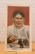 VINTAGE TOBACCO BASEBALL CARD REPRINT 1988 OLD MILL AL BRIDWELL NEW YORK NAT'L