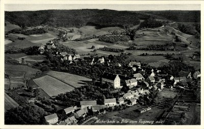 Ak Michelbach an der Bilz Württemberg, Fliegeraufnahme - 11105908