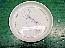 M S VISTA FJORD CARRIBBEAN CRUISE 1976  -  1977    ASHTRAY ROSENTHAL  GERMANY