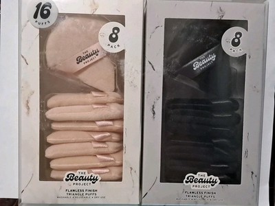 The Beauty Project Velvet Makeup Triangle Puffs- 16 Puffs