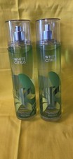2 Bath Body Works WHITE CITRUS Fine Fragrance Mist Body Spray Splash 8oz