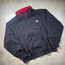 Vintage 90s Microsoft Windbreaker Jacket XL Black