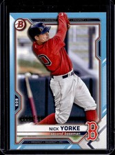 2021 Bowman Draft Nick Yorke Sky Blue #/499 Red Sox