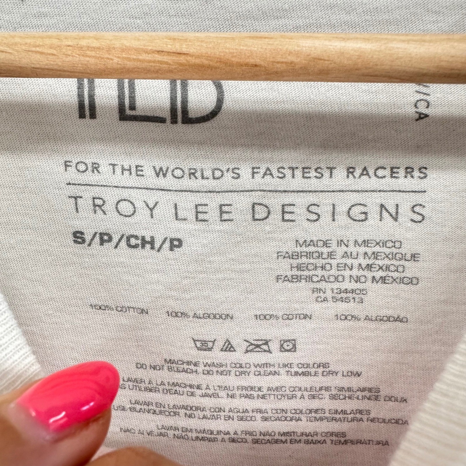 Troy Lee Designs T-Shirt size Small Racing Graphic Long Sleeve Tee BMX MTB Bike thumbnail 4